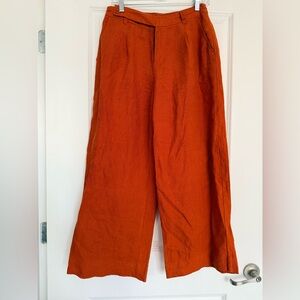 Madewell Orange Wide Leg Pants